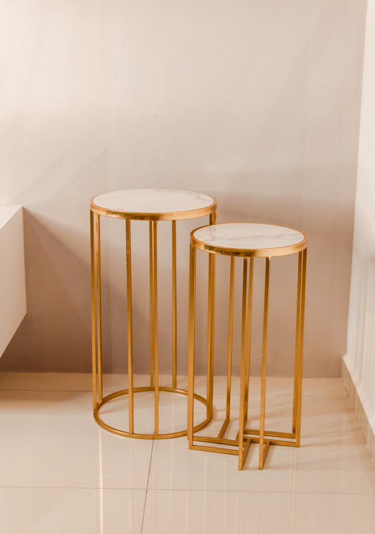 Tandem Marble Side Table