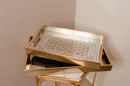 Moroccan Design Mirror Tray
