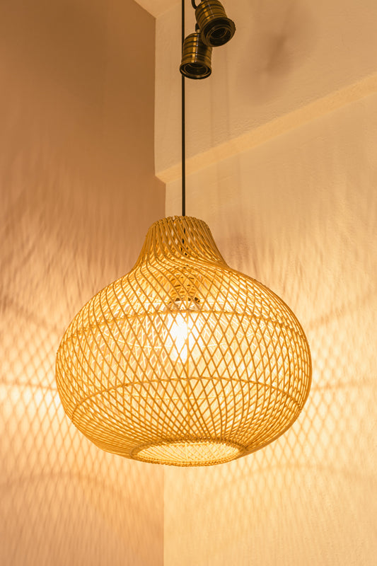 Handwoven Bell Shaped Rattan Lampshade