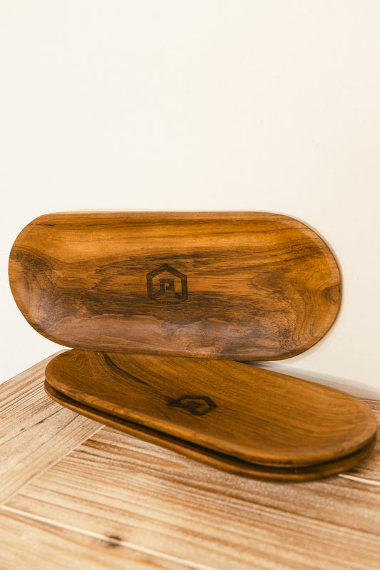 Wooden Oblong Tray