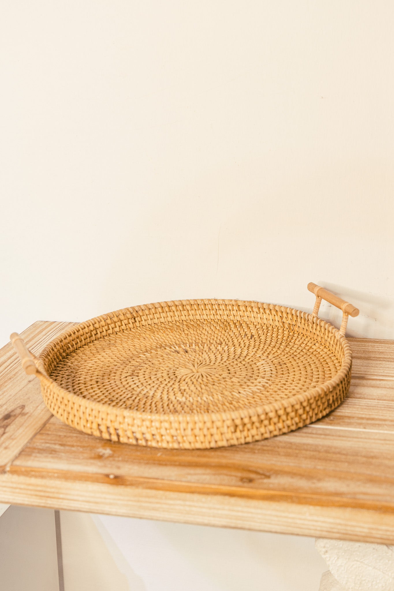 Woven Tray with Handles