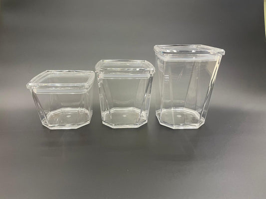 Stackable Clear Acrylic Canister