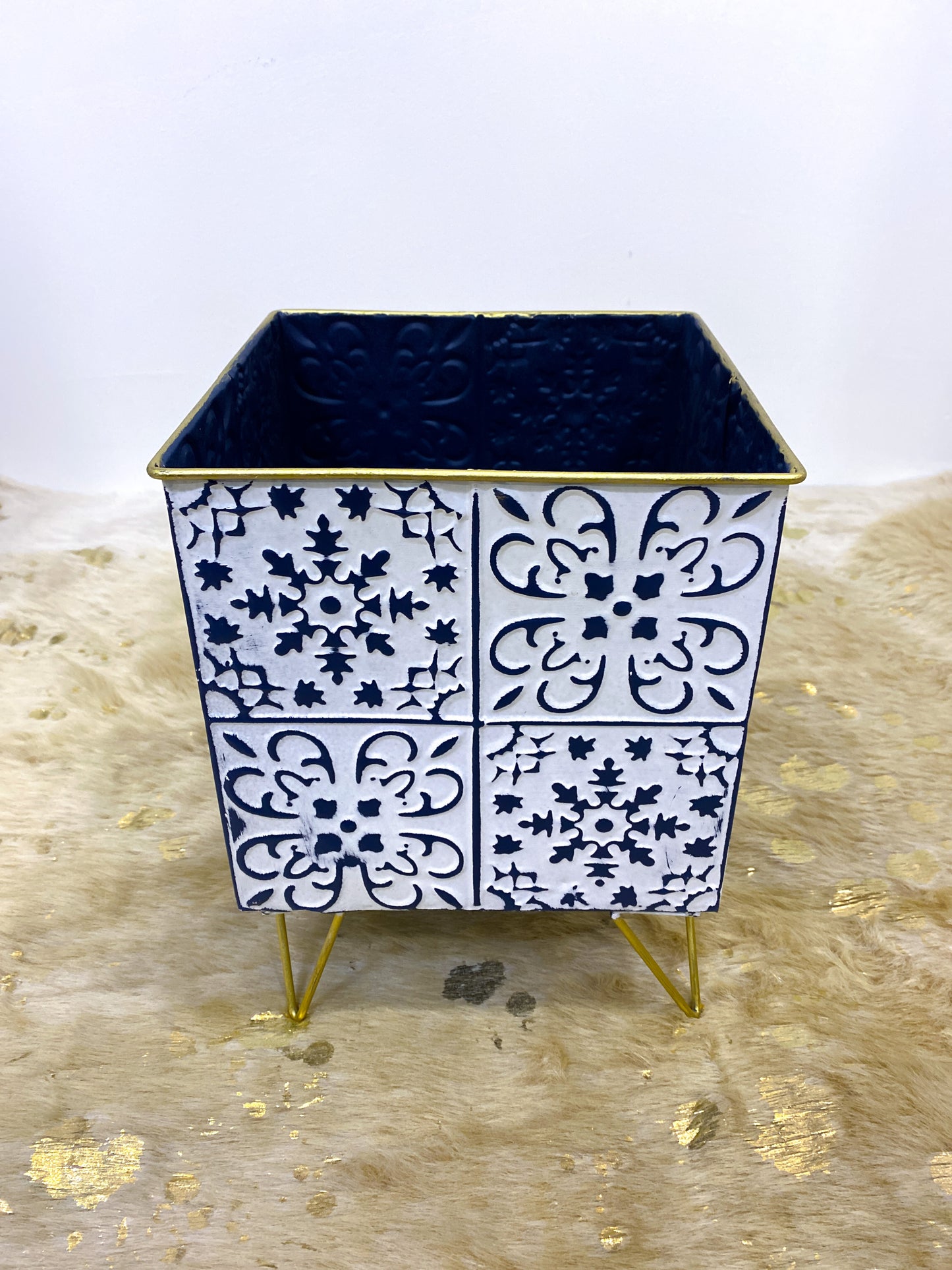Moroccan Square Tile Pot