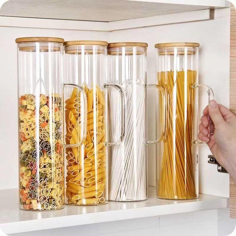 Tall Pasta Glass Canister