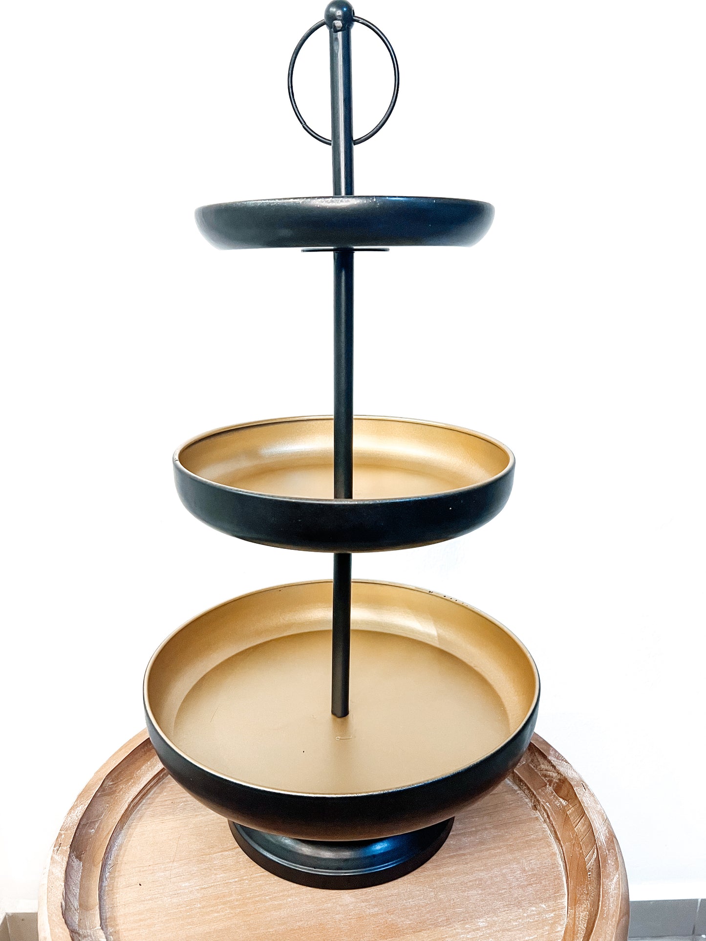 Gatsby Black Gold 3-Tier Serving Stand