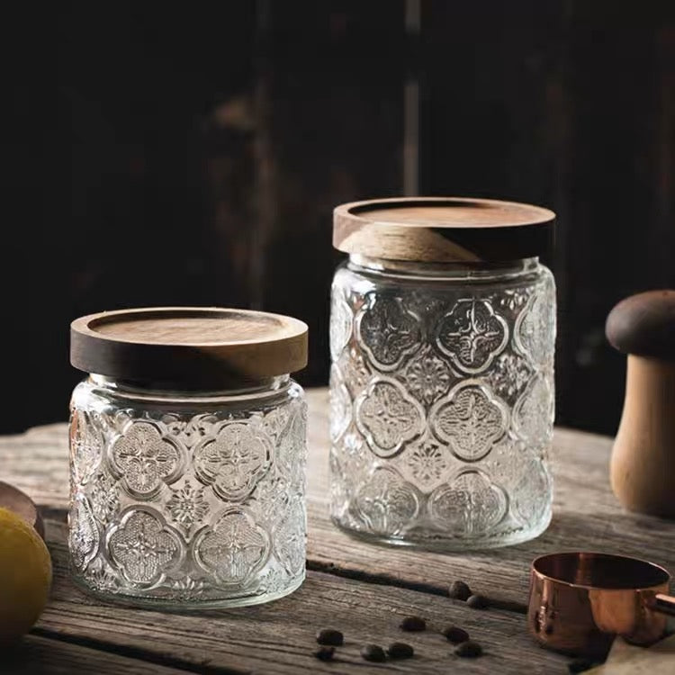 Peranakan Glass Canister